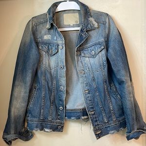 AG Distressed Denim Jacket